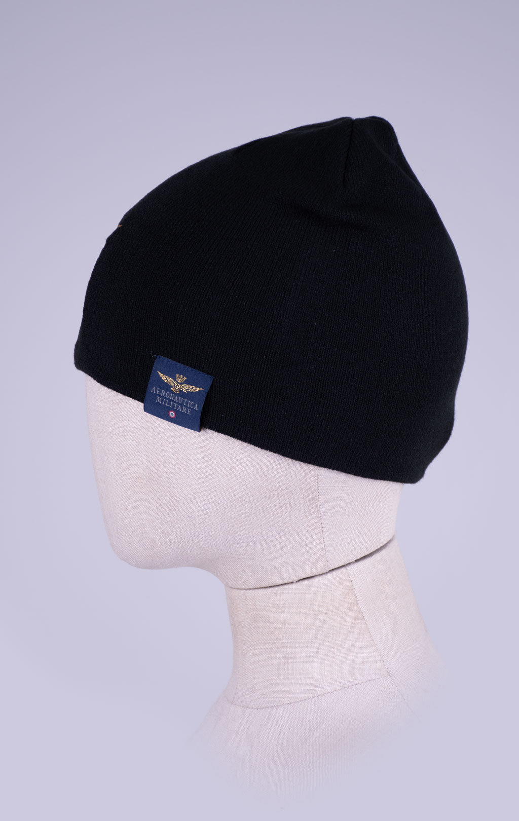 Шапка вязаная AERONAUTICA MILITARE FW 26/27/CN jet black (CU 0092) 