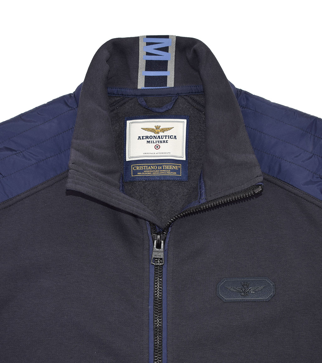 Толстовка-куртка AERONAUTICA MILITARE FW 19/20 blue navy (AF 380) 