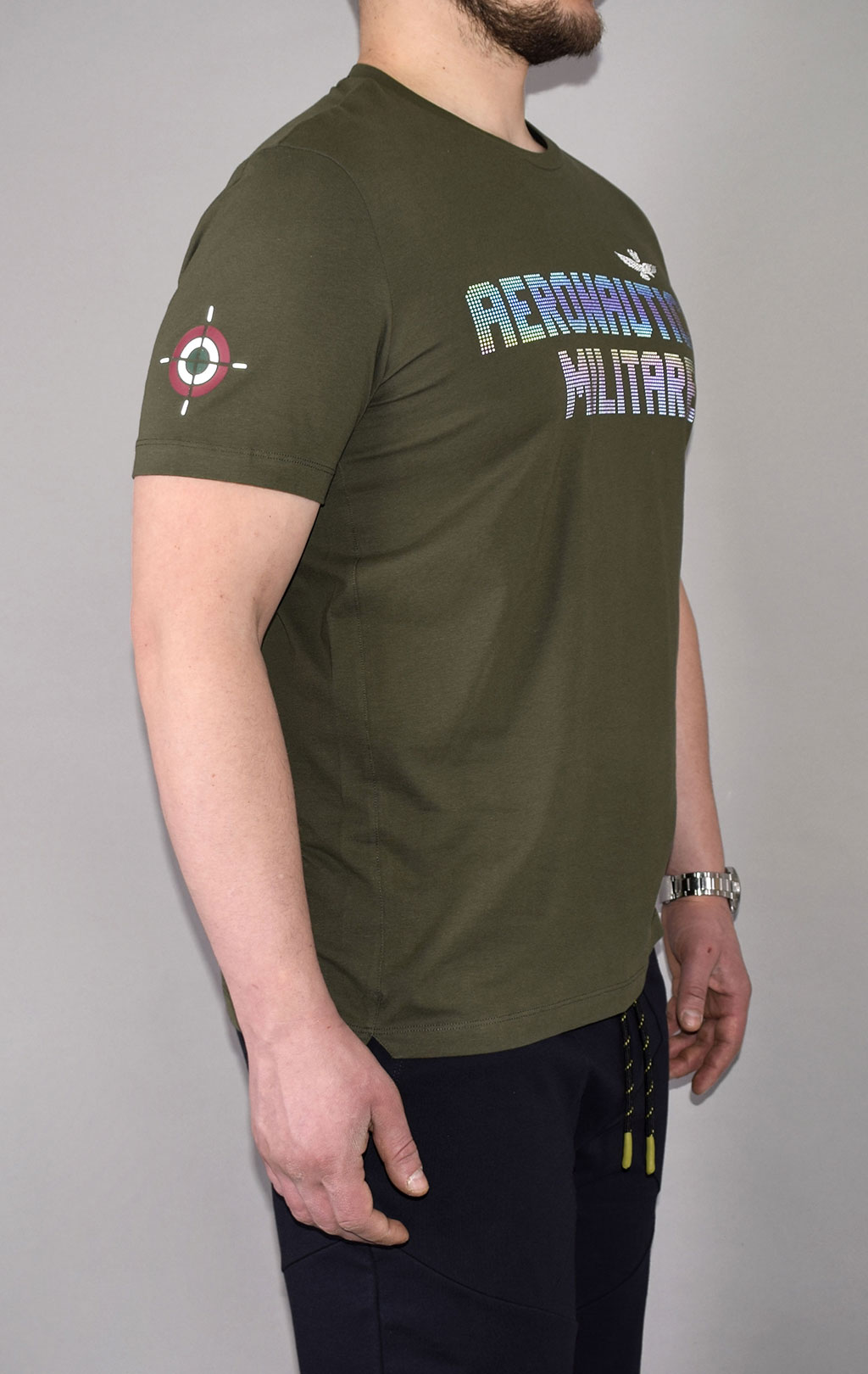 Футболка AERONAUTICA MILITARE SS 21/TR verde scuro (TS 1845) 