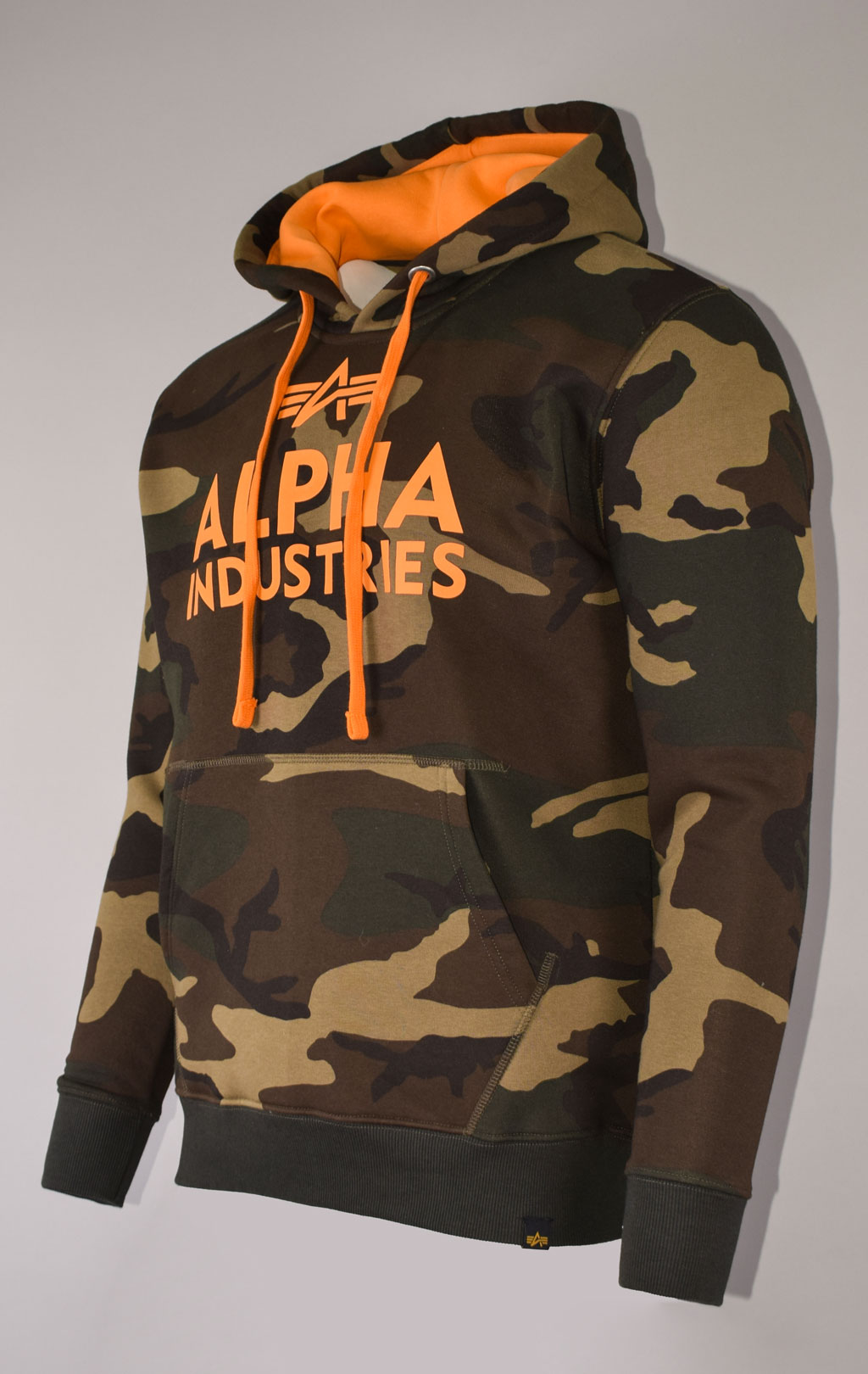 Толстовка ALPHA INDUSTRIES FOAM PRINT HOODY camo woodland 65 