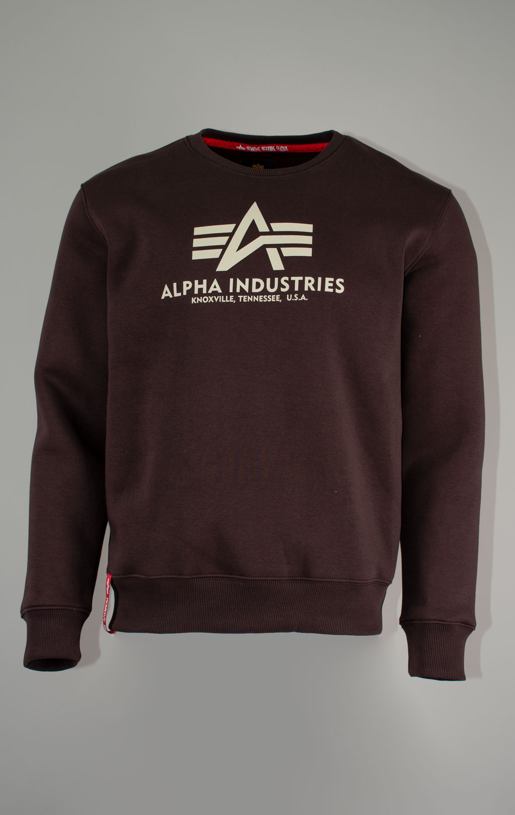 Свитшот ALPHA INDUSTRIES BASIC SWEATER hunter brown 