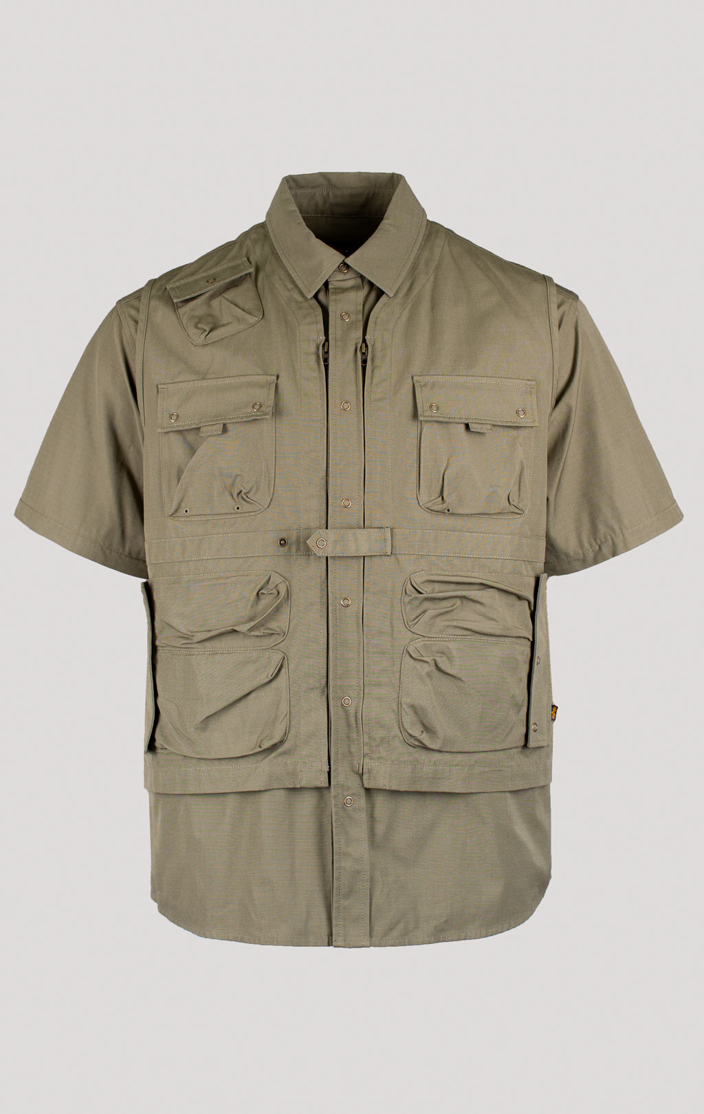 Ветровка трансформер ALPHA INDUSTRIES C-1 MOD SHIRT JACKET SS 24 m OG-107 green 