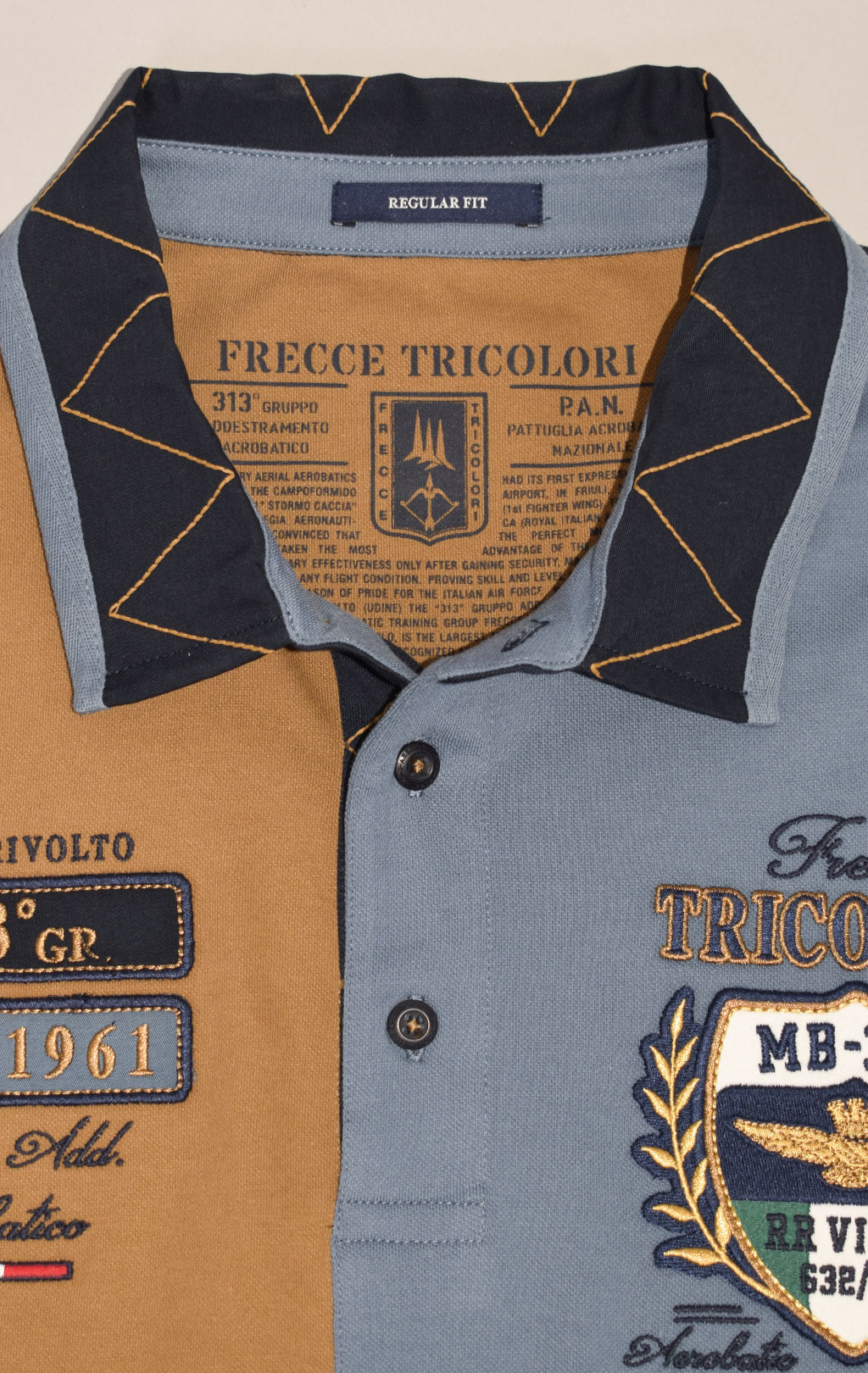 Поло-лонгслив AERONAUTICA MILITARE FW 23/24/TR dark blue (PO 1718)