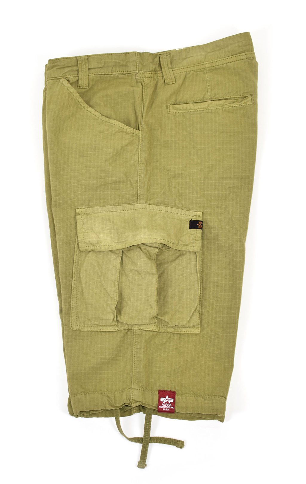 Шорты ALPHA INDUSTRIES rip-stop khaki green 