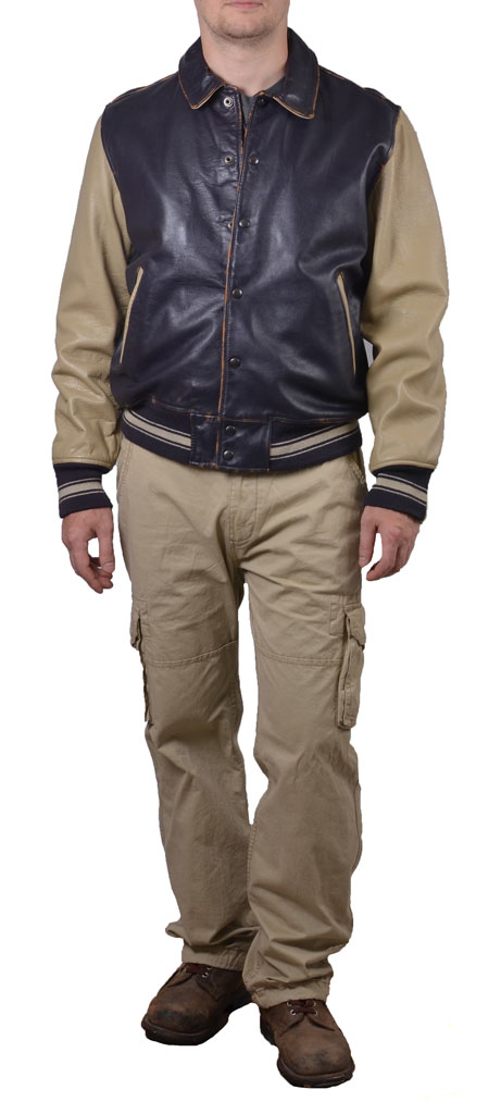 Куртка COCKPIT клубная кожа navy (Z21E006) 