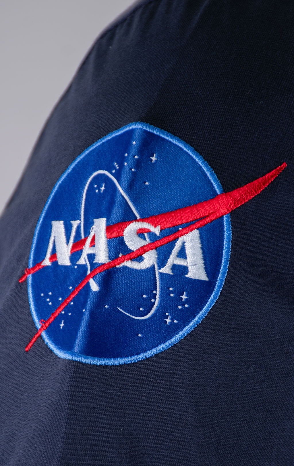 Лонгслив ALPHA INDUSTRIES NASA LS rep. blue 