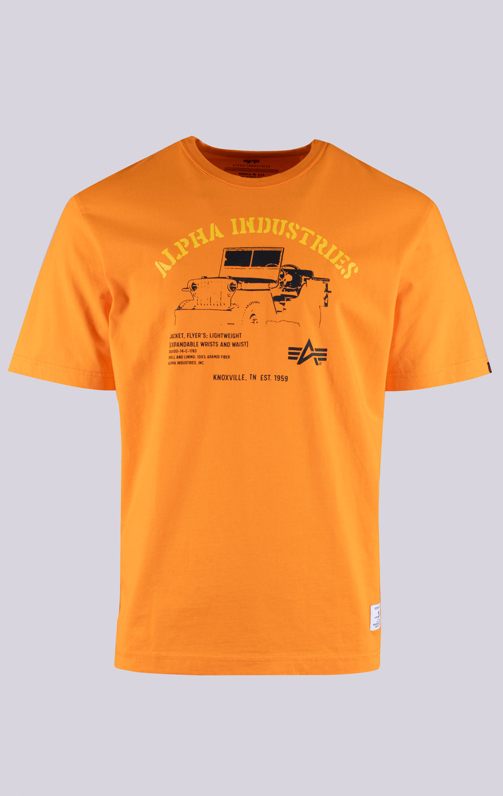 Футболка ALPHA INDUSTRIES ALPHA JEEP TEE SS 24 emergency orange 