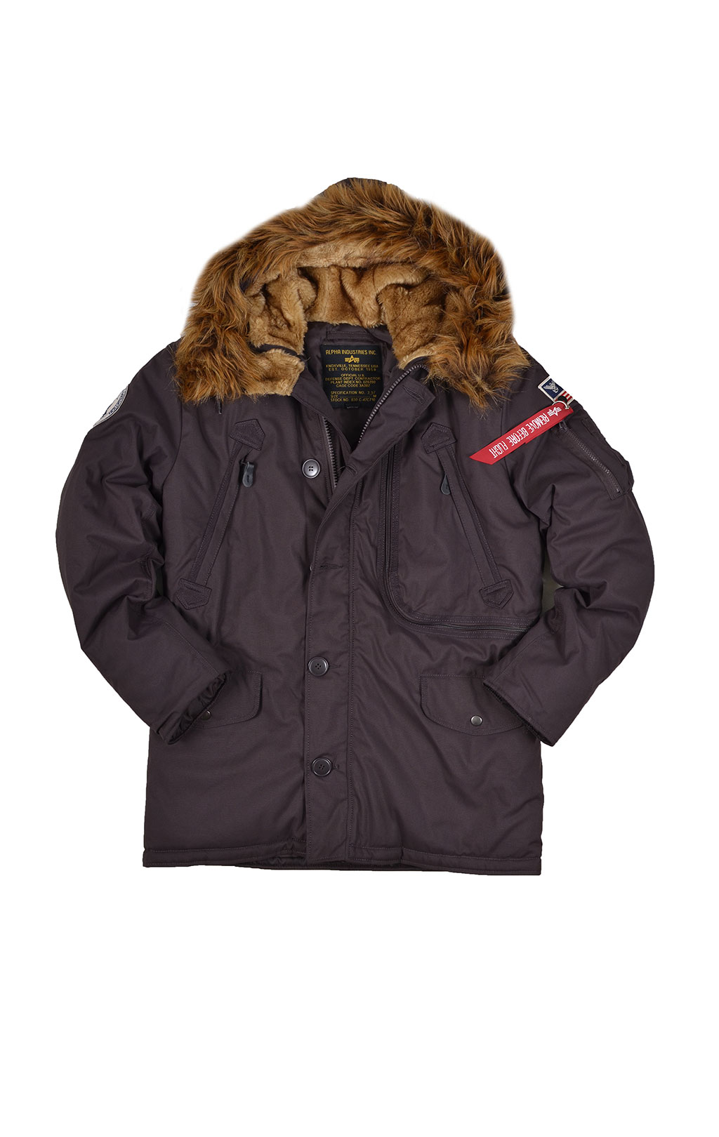 Аляска ALPHA INDUSTRIES POLAR big size vintage brown 