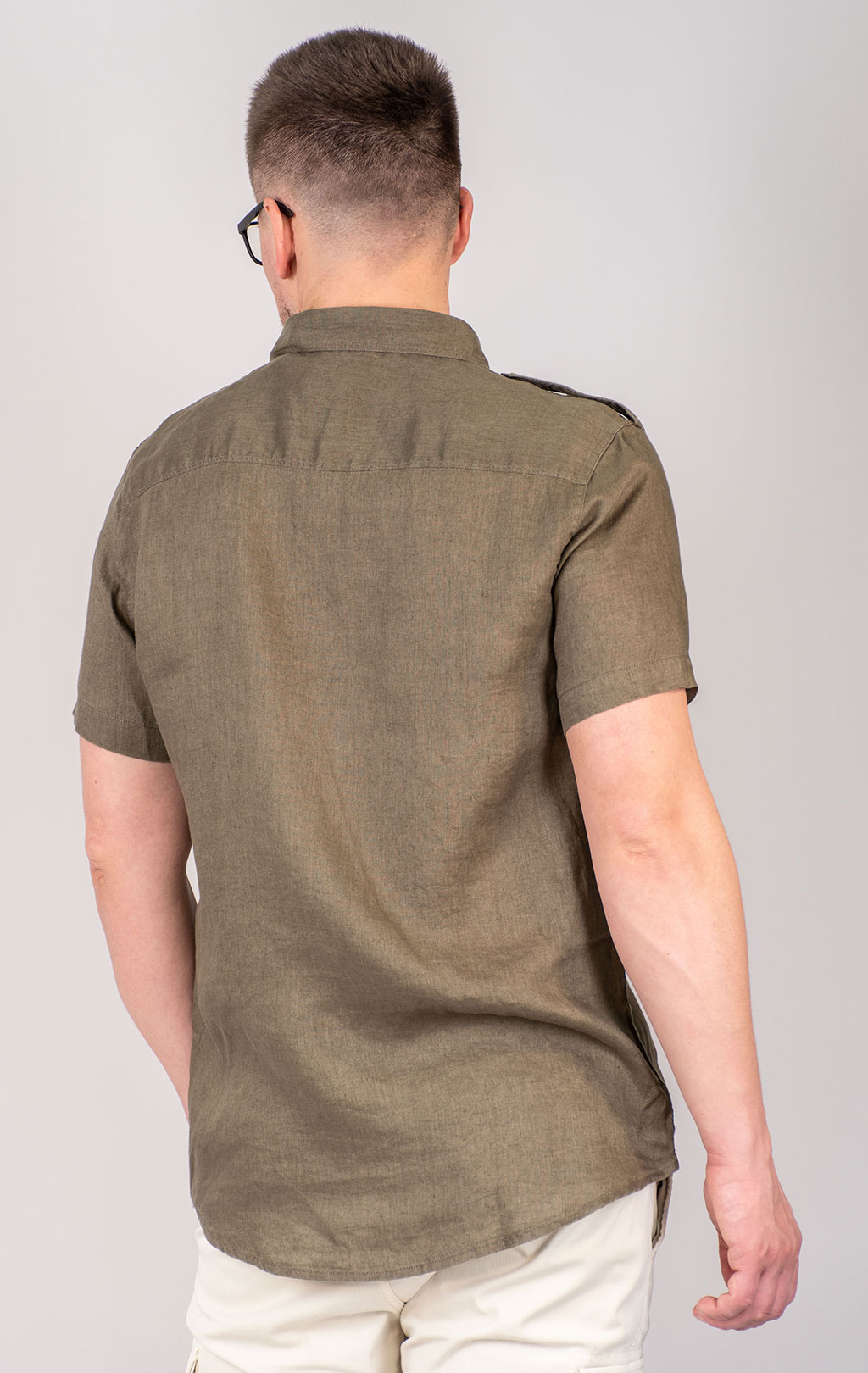 Рубашка AERONAUTICA MILITARE короткий рукав/SS 25 m/BD military olive (CA 1278) 