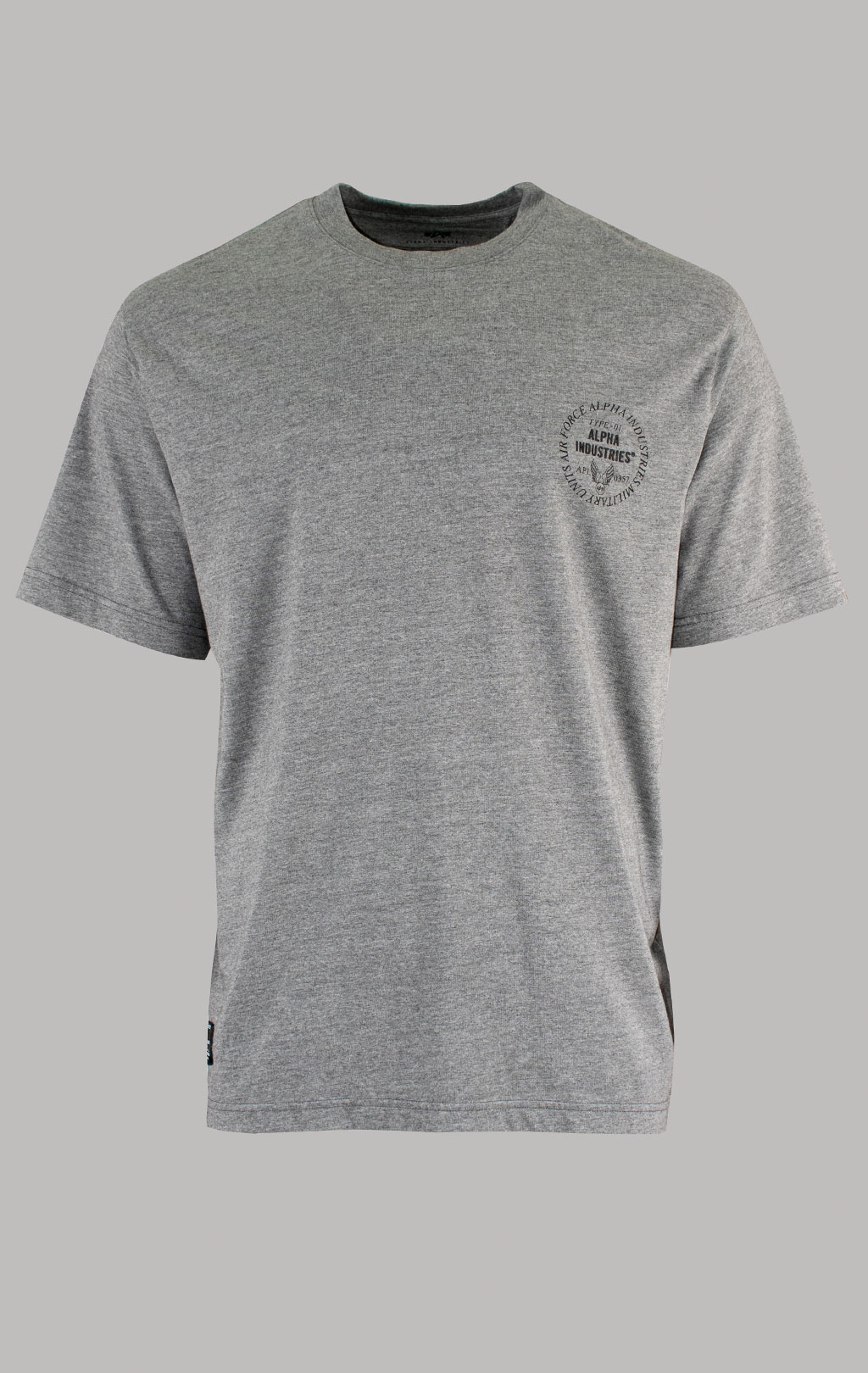 Футболка ALPHA INDUSTRIES UNFRM TYPE-01 TEE SS 25 m medium charcoal heather 