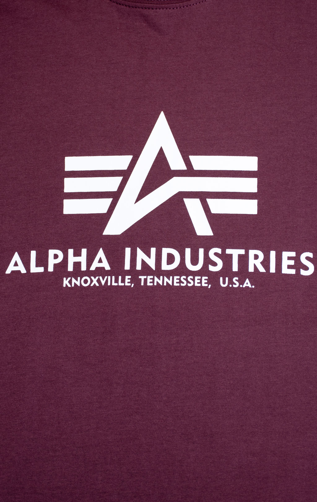 Футболка ALPHA INDUSTRIES BASIC T big size deep maroon 