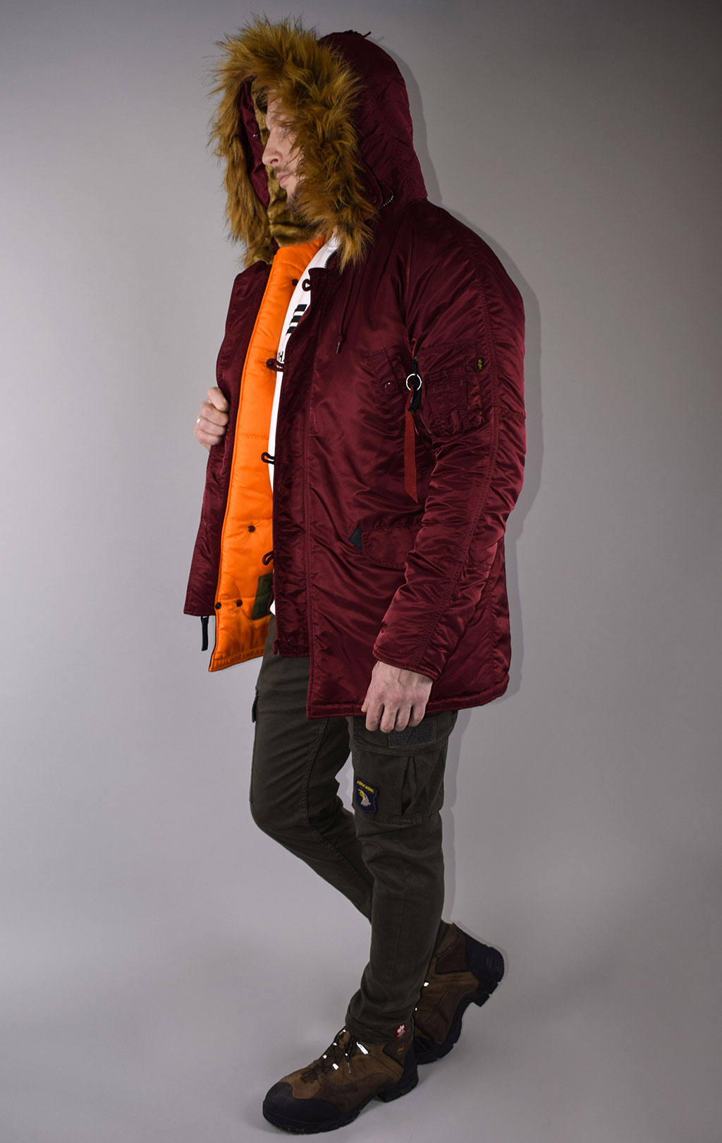 Аляска ALPHA INDUSTRIES VF 59 N-3B burgundy 