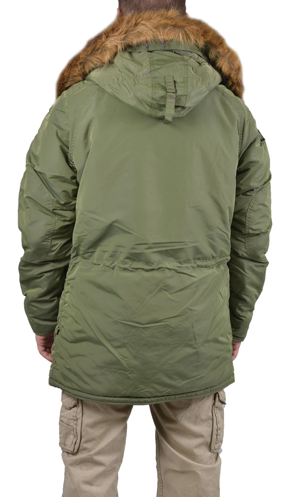 Аляска ALPHA INDUSTRIES INCLEMENT N-3B sage green 