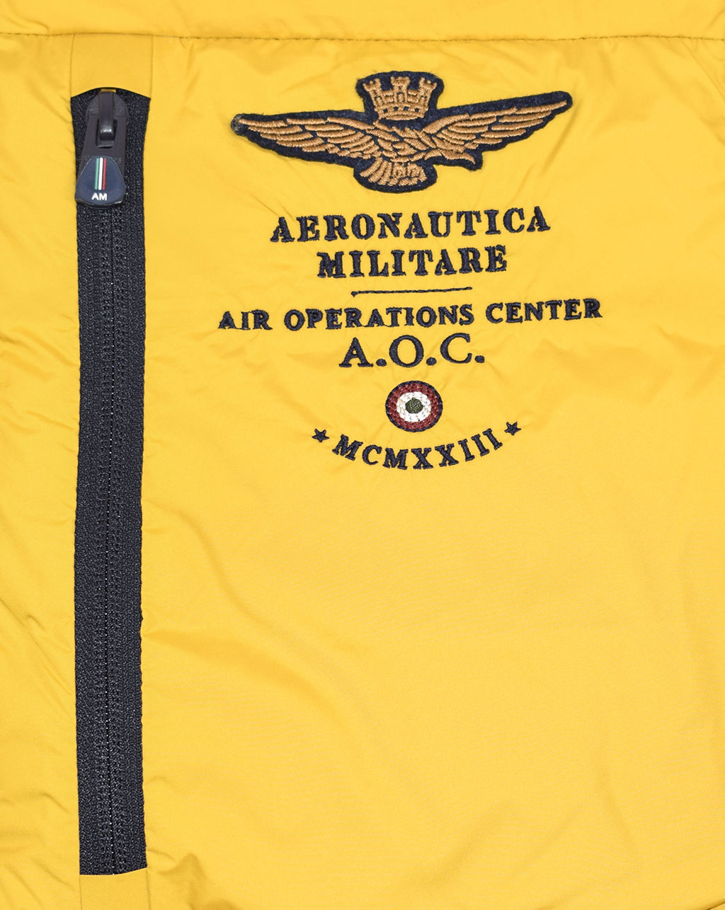 Куртка-пуховик AERONAUTICA MILITARE FW 19/20 giallo (AB 1686) 