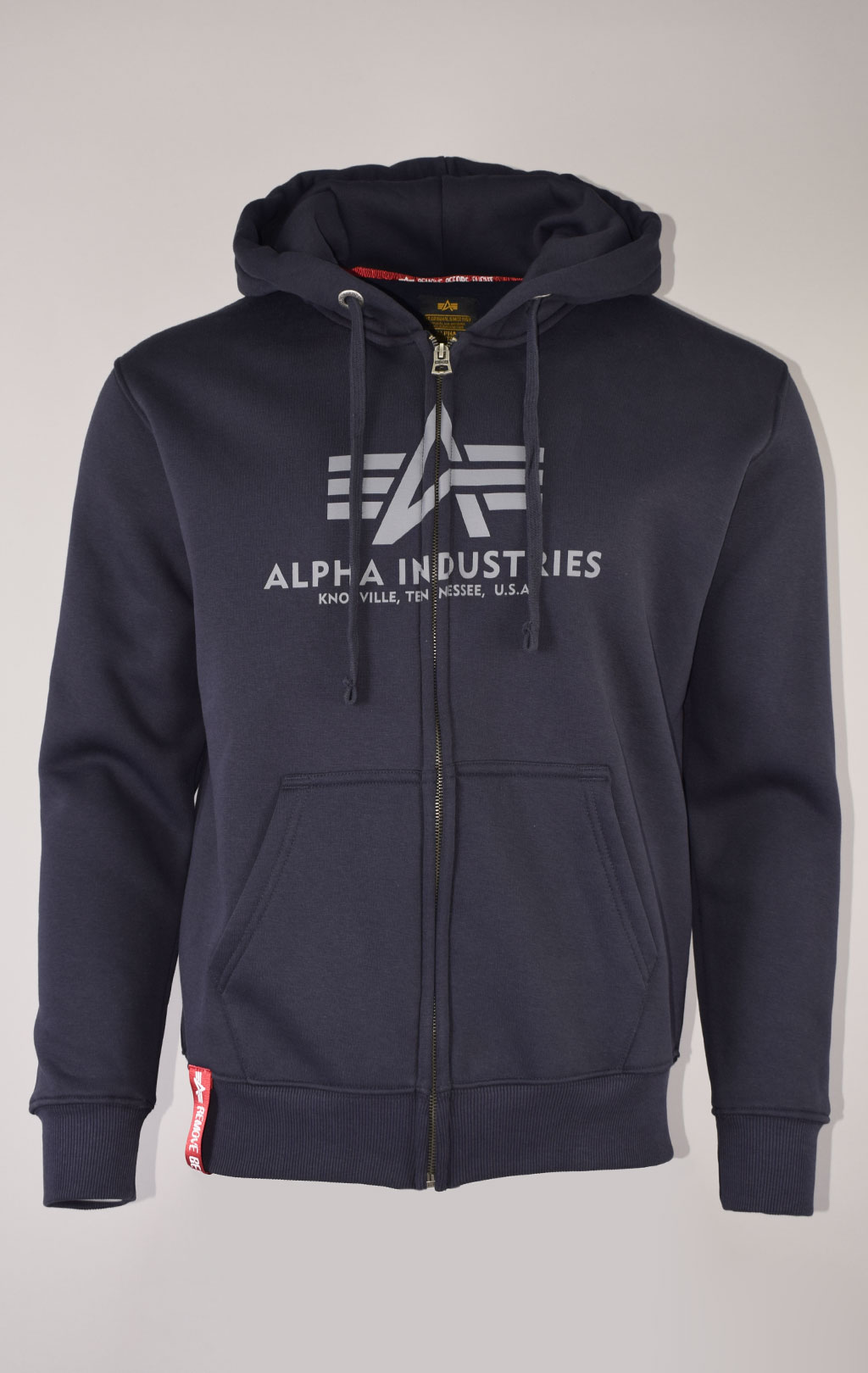 Толстовка ALPHA INDUSTRIES BASIC ZIP HOODY rep. blue 