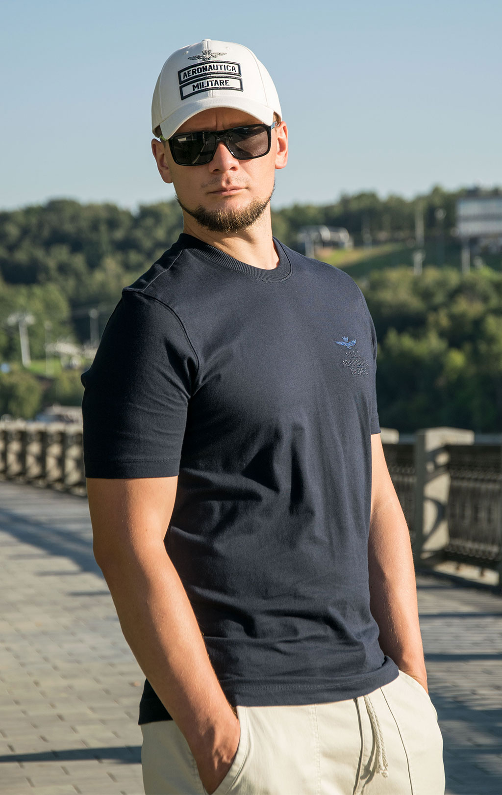 Футболка AERONAUTICA MILITARE FW 23/24/TR dark blue (TS 2129) 