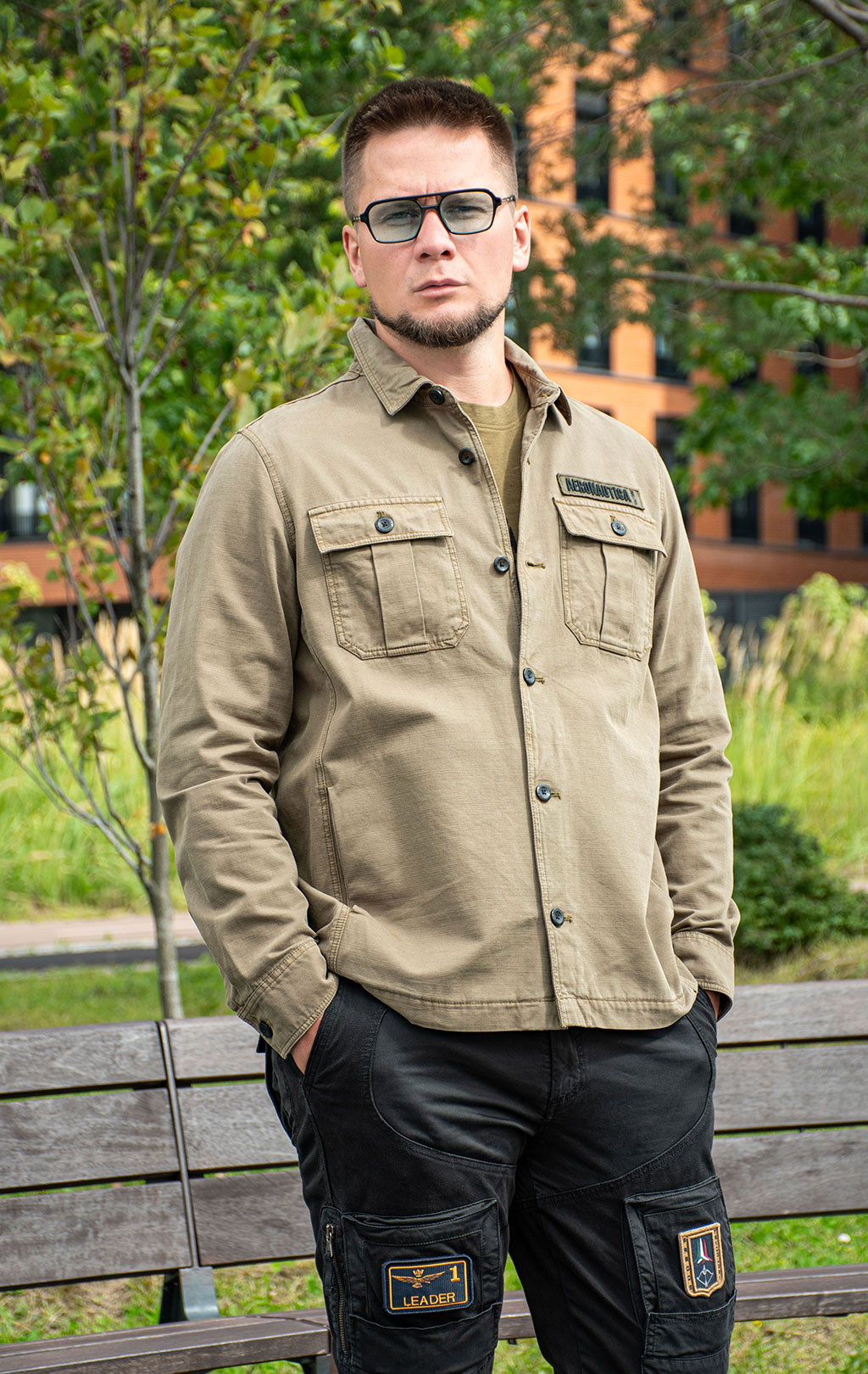 Ветровка AERONAUTICA MILITARE FW 25/26/IN dark olive (AC 0036) 