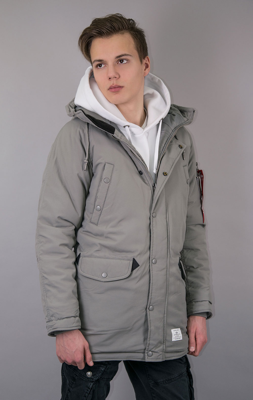 Аляска ALPHA INDUSTRIES ALTITUDE FW 22/23 m vintage grey 