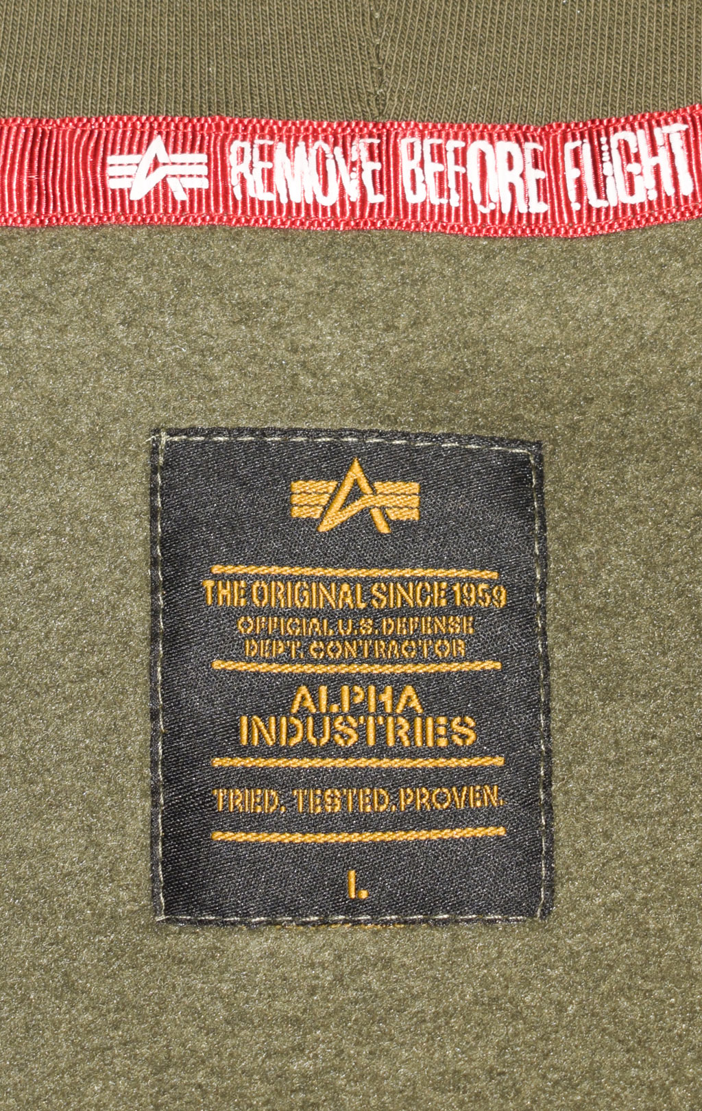 Толстовка ALPHA INDUSTRIES BASIC HOODY dark green 