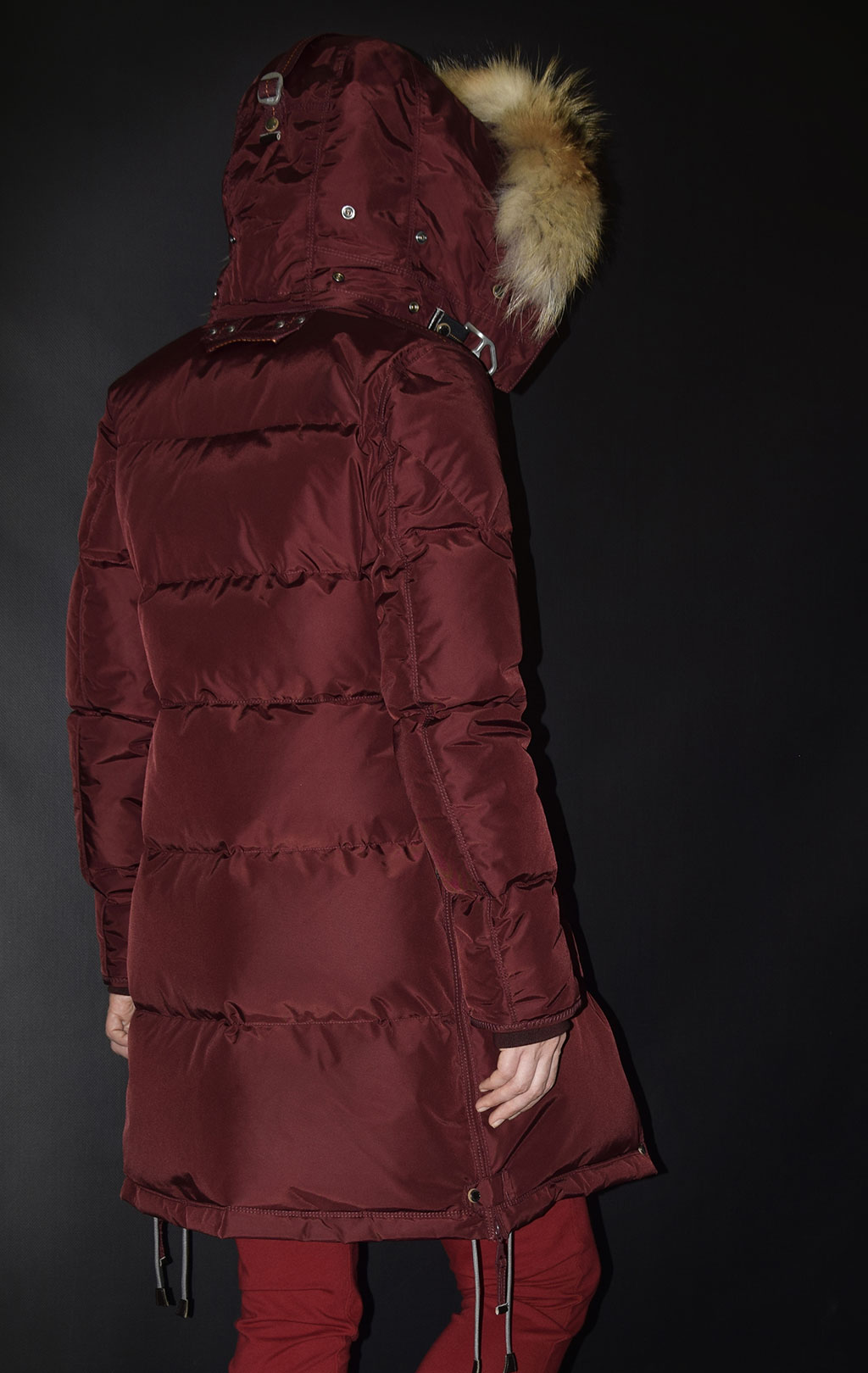 Женская куртка-пуховик PARAJUMPERS LONG BEAR burgundy 