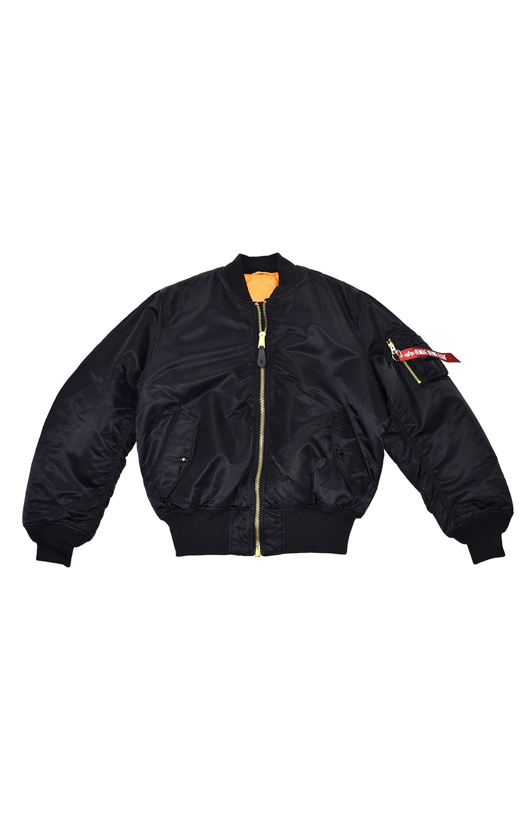 Бомбер ALPHA INDUSTRIES big size MA-1 black 