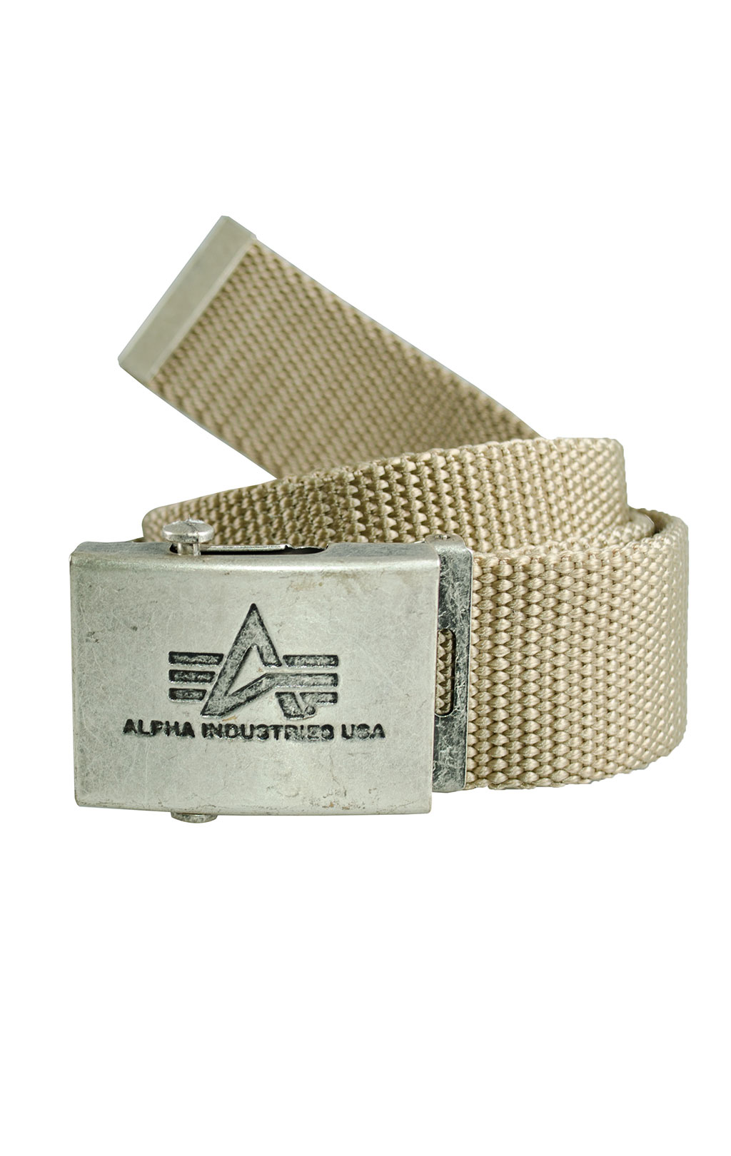 Ремень брючный ALPHA INDUSTRIES HEAVY DUTY BELT 4 cm khaki 