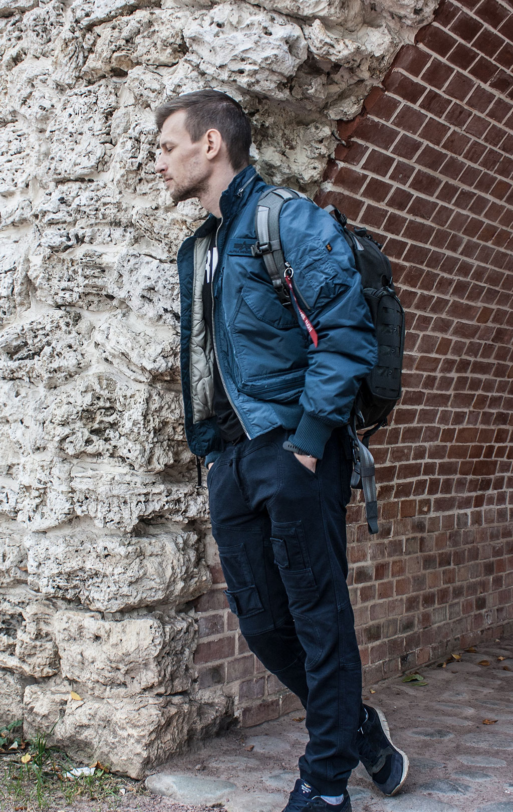 Куртка ALPHA INDUSTRIES ENGINE blue bold 