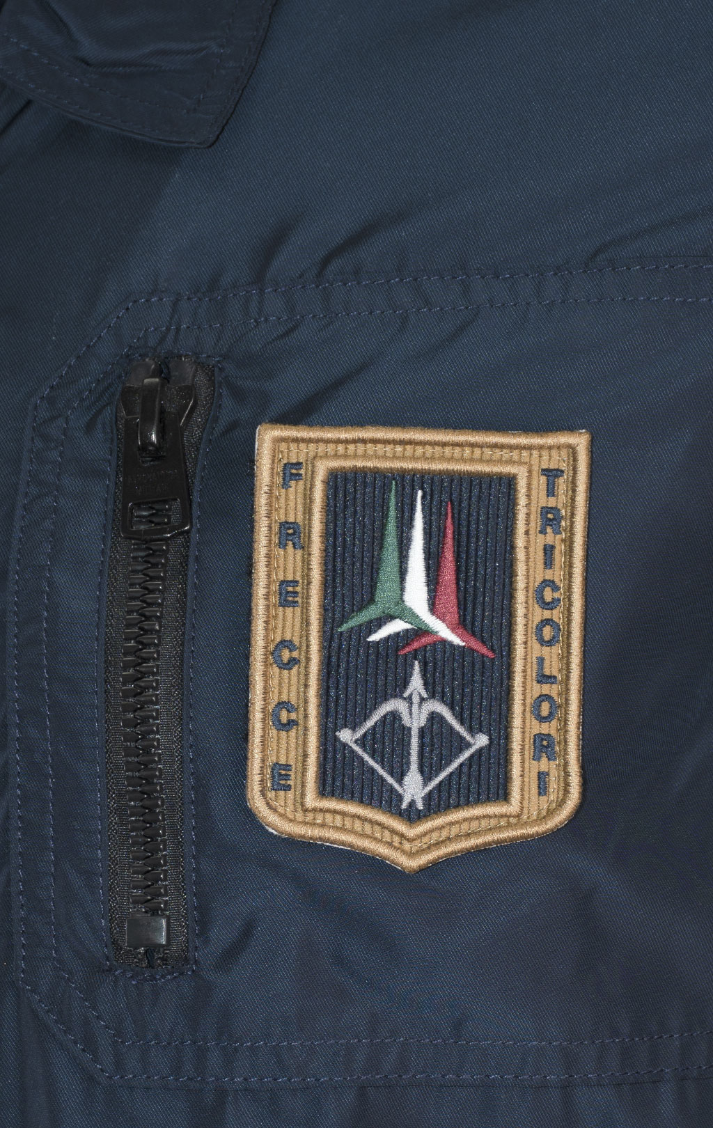 Ветровка-бомбер AERONAUTICA MILITARE big size SS 25 m/BD blue navy (AB 2071) 