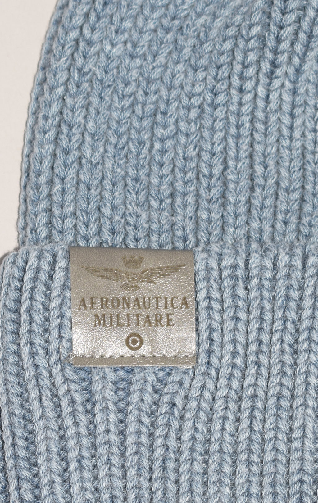 Шапка вязаная AERONAUTICA MILITARE FW 22/23/CN blue navy (CU 046)