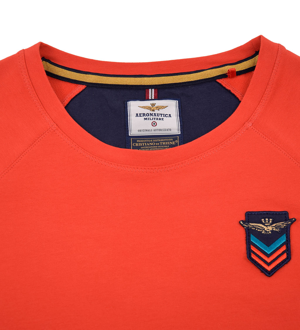 Женский свитшот AERONAUTICA MILITARE SS19 arancio (FE 1359) 