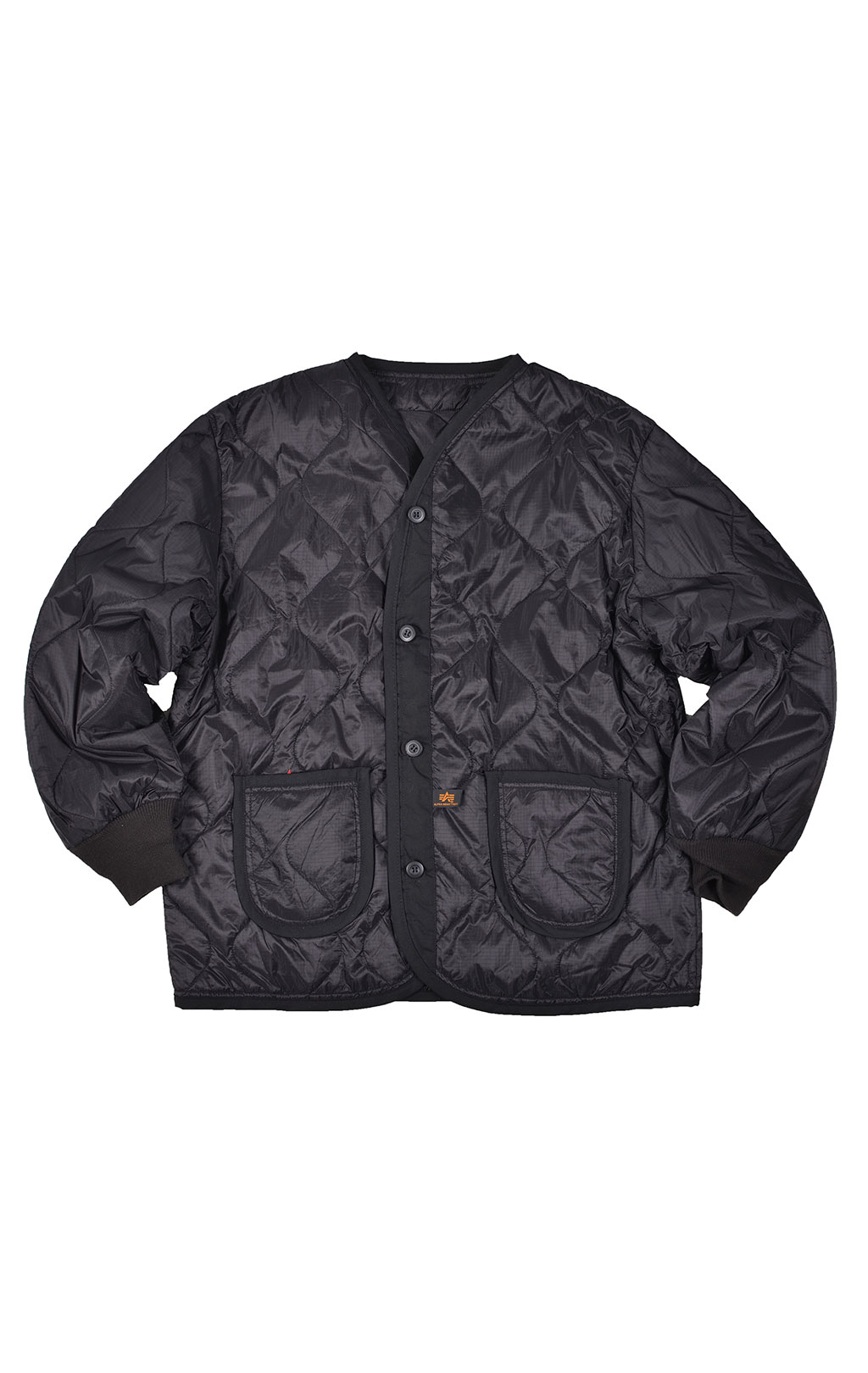 Куртка-подстёжка ALPHA INDUSTRIES CLASSIC big size M-65 с карманами и манжетами black 