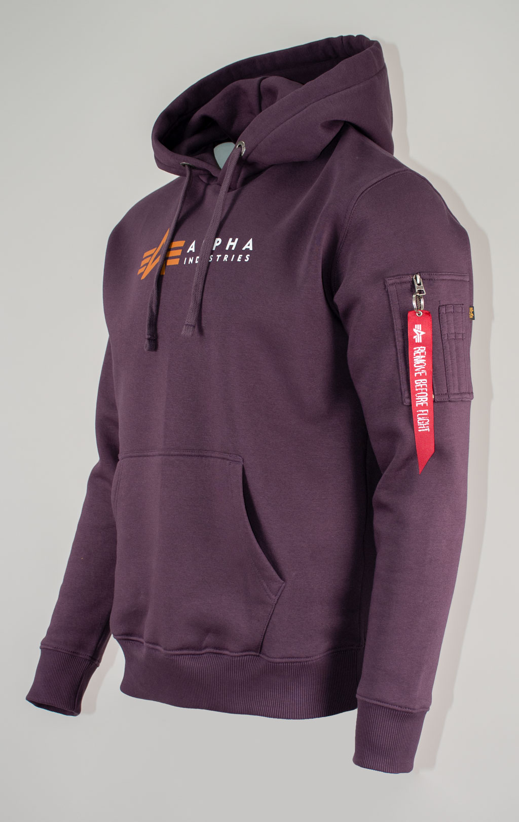 Толстовка ALPHA INDUSTRIES ALPHA LABEL HOODY plum 