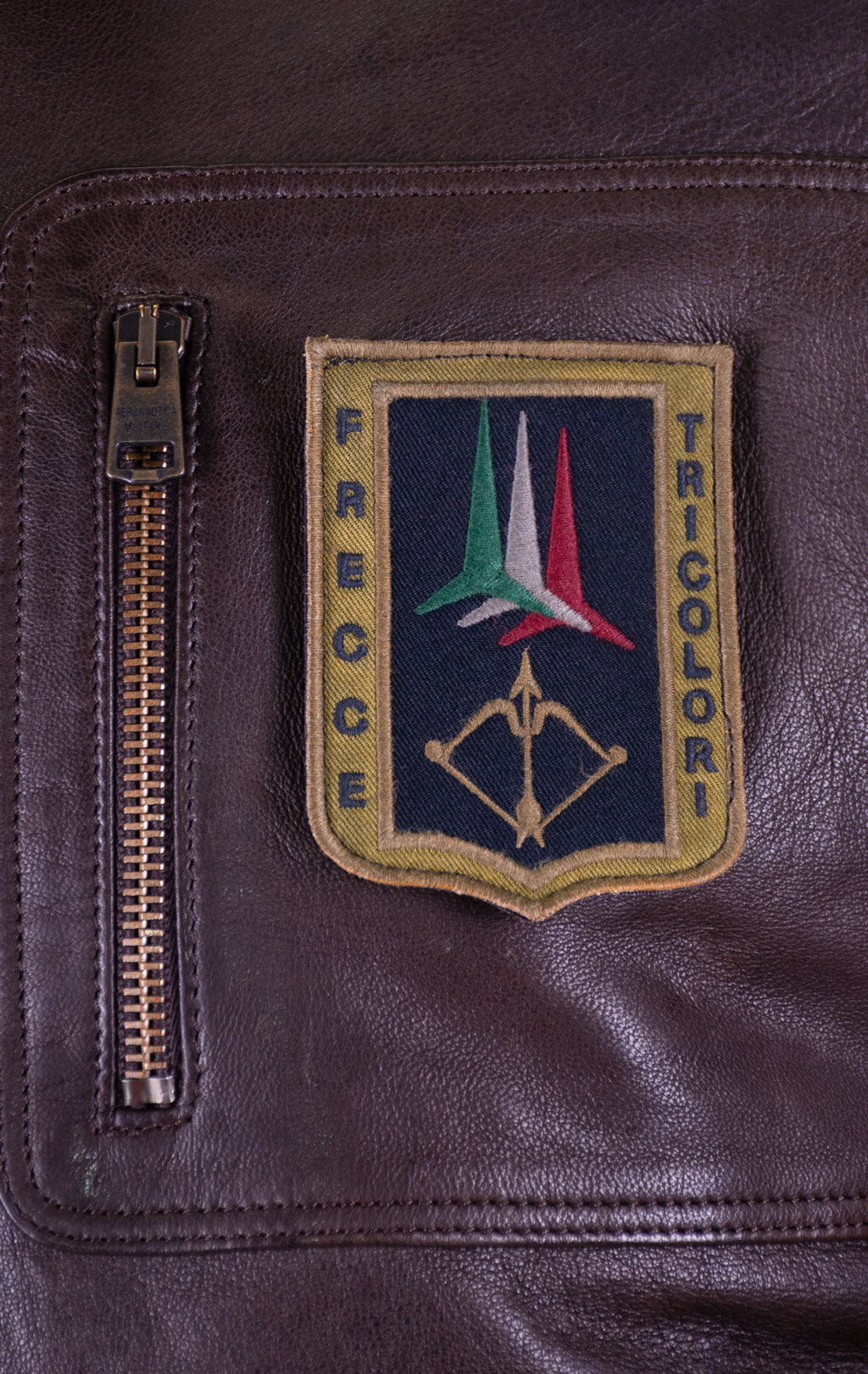 Куртка-пилот AERONAUTICA MILITARE кожа FW 26/27/IT marrone (PN 0846) 