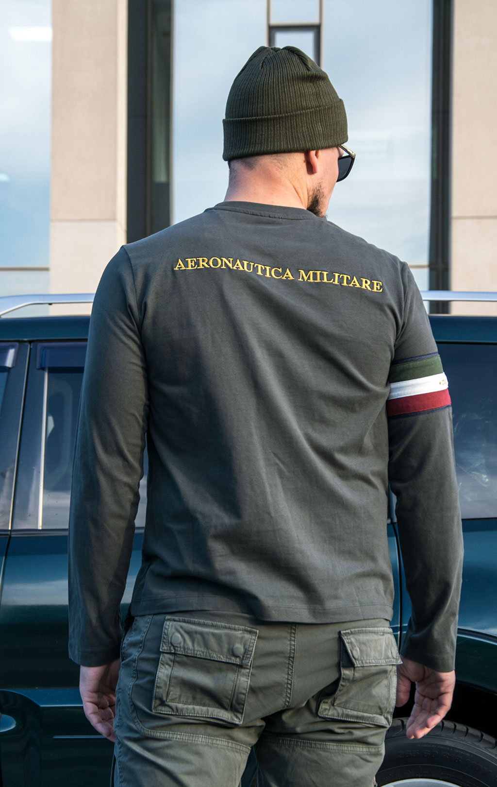 Лонгслив AERONAUTICA MILITARE FW 23/24/BD dark green (TS 2138) 