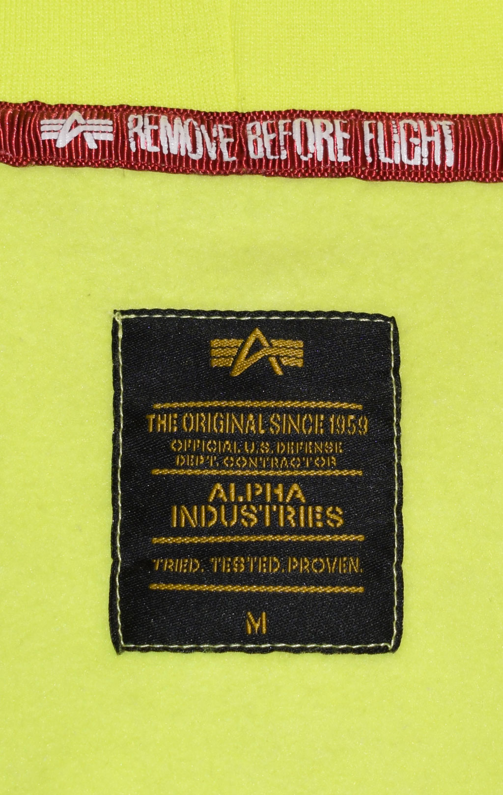 Толстовка ALPHA INDUSTRIES BASIC HOODY NEON neon/yellow 