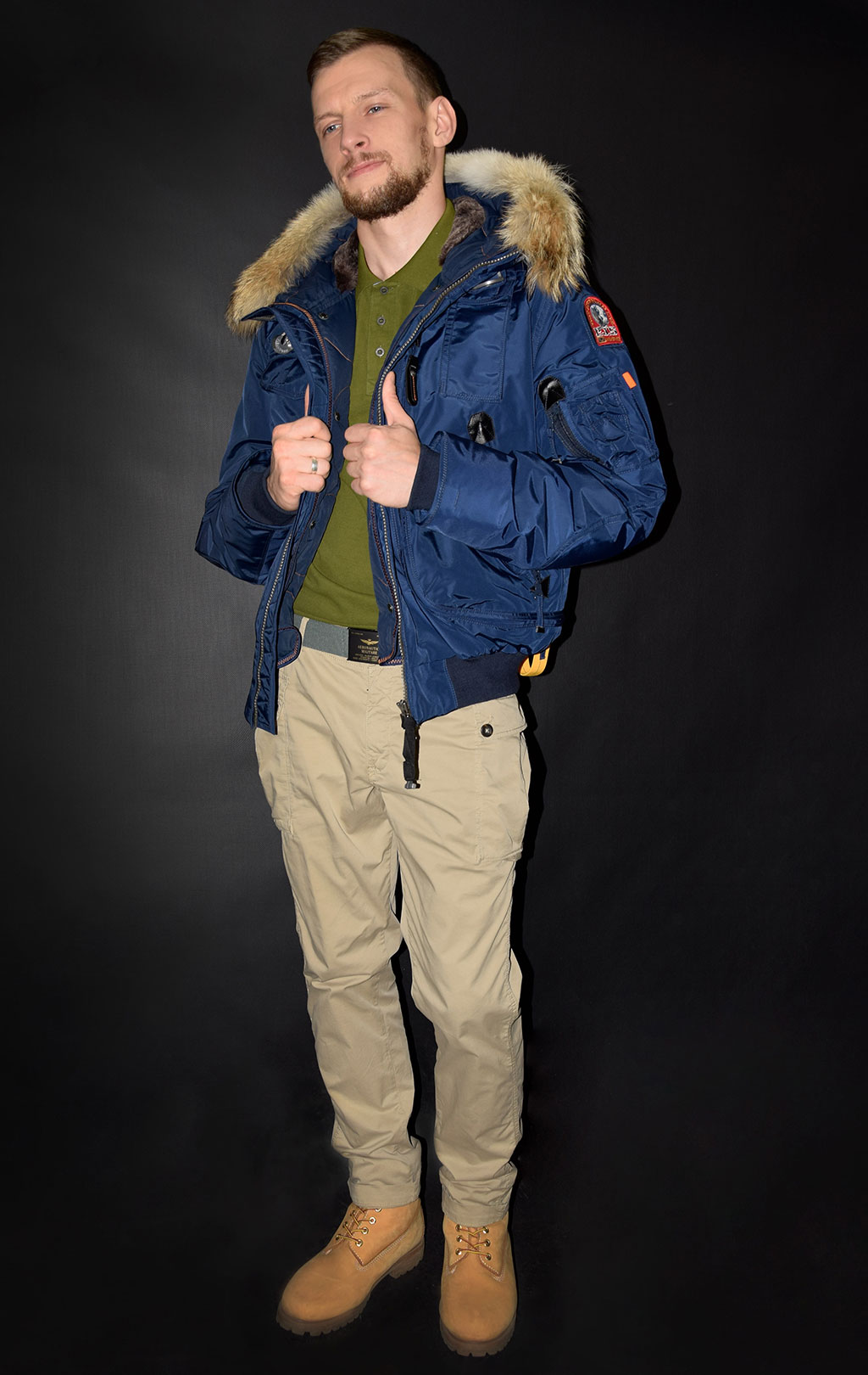 Аляска-пуховик PARAJUMPERS GOBI cadet blue 