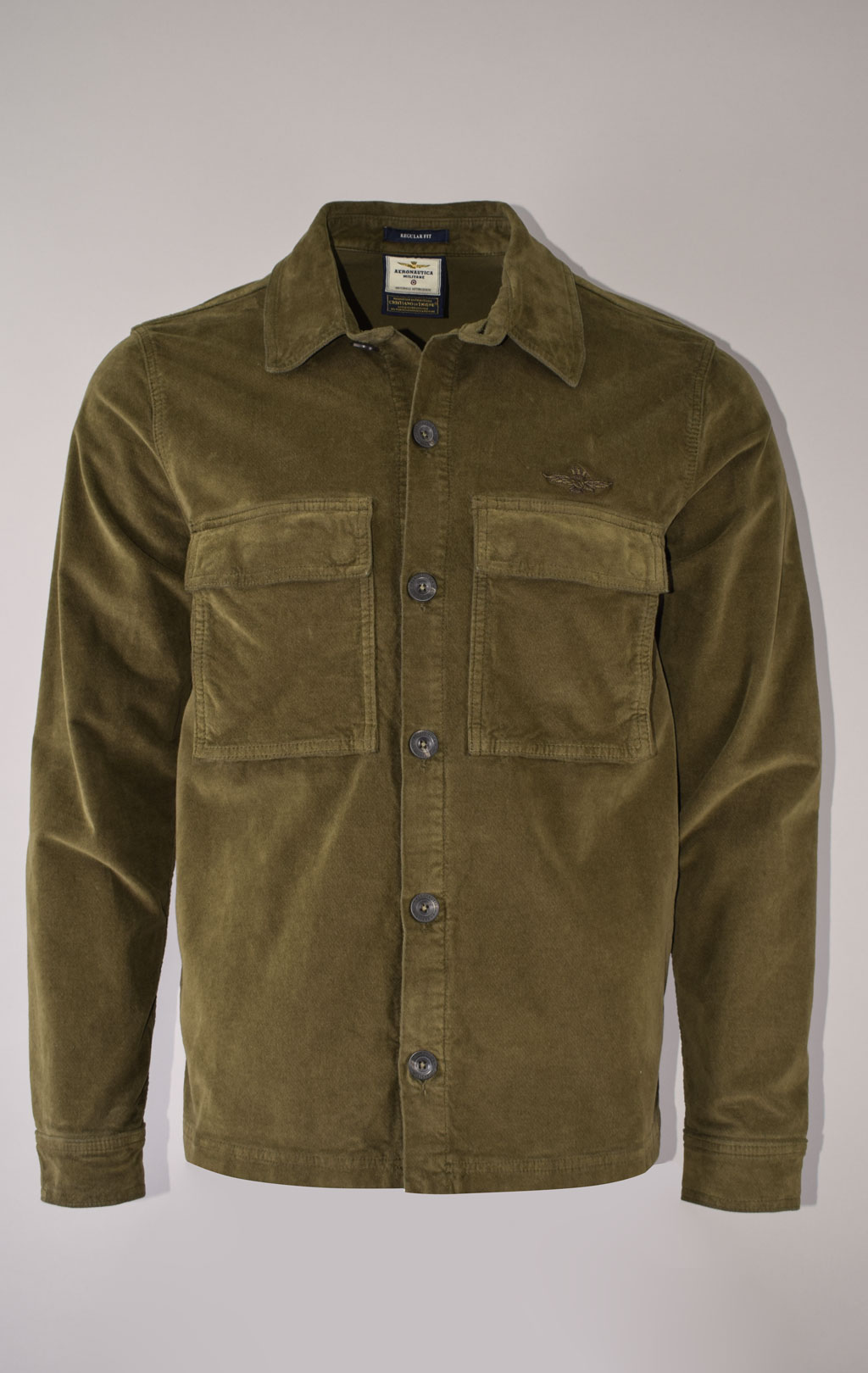 Куртка-рубашка AERONAUTICA MILITARE FW 23/24 m/AL off green (AC 013) 