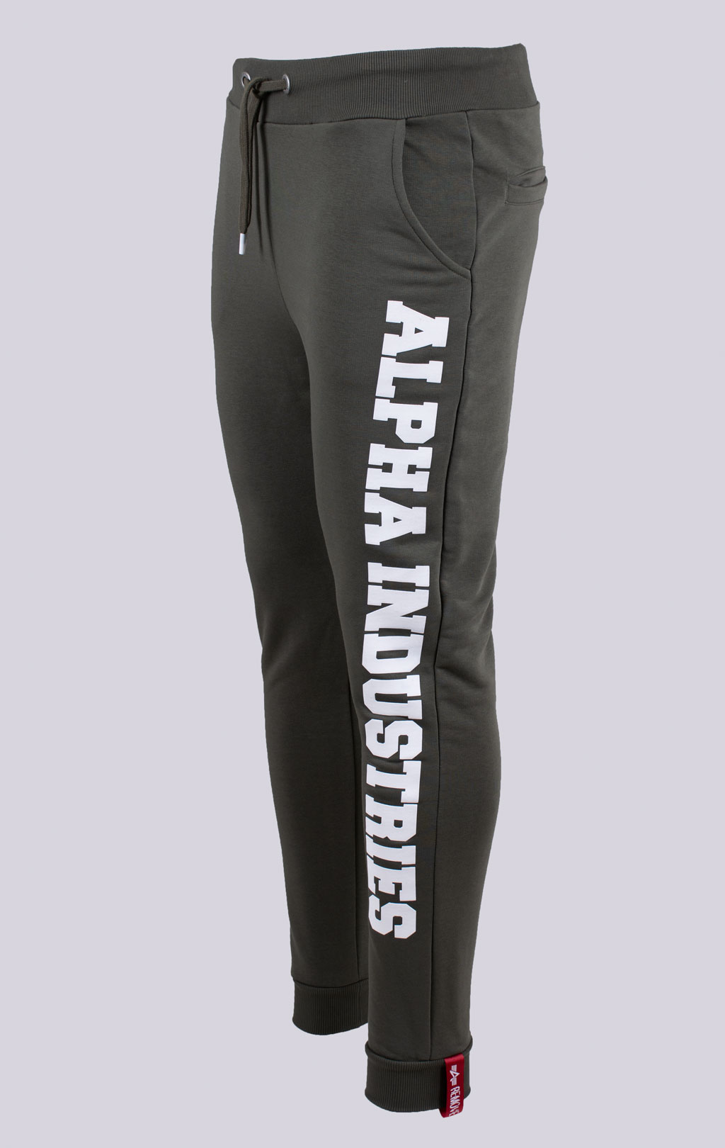 Брюки спортивные джоггеры ALPHA INDUSTRIES BIG LETTERS JOGGER dark olive 