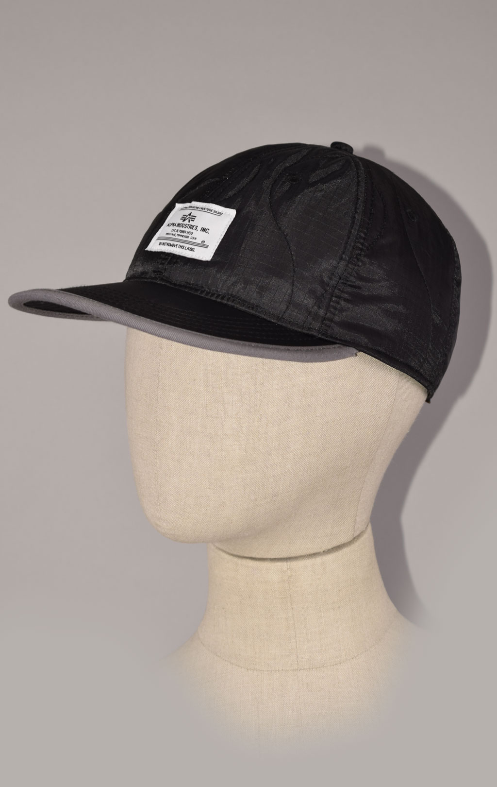 Бейсболка ALPHA INDUSTRIES QUILTED CAP FW 22/23 black 