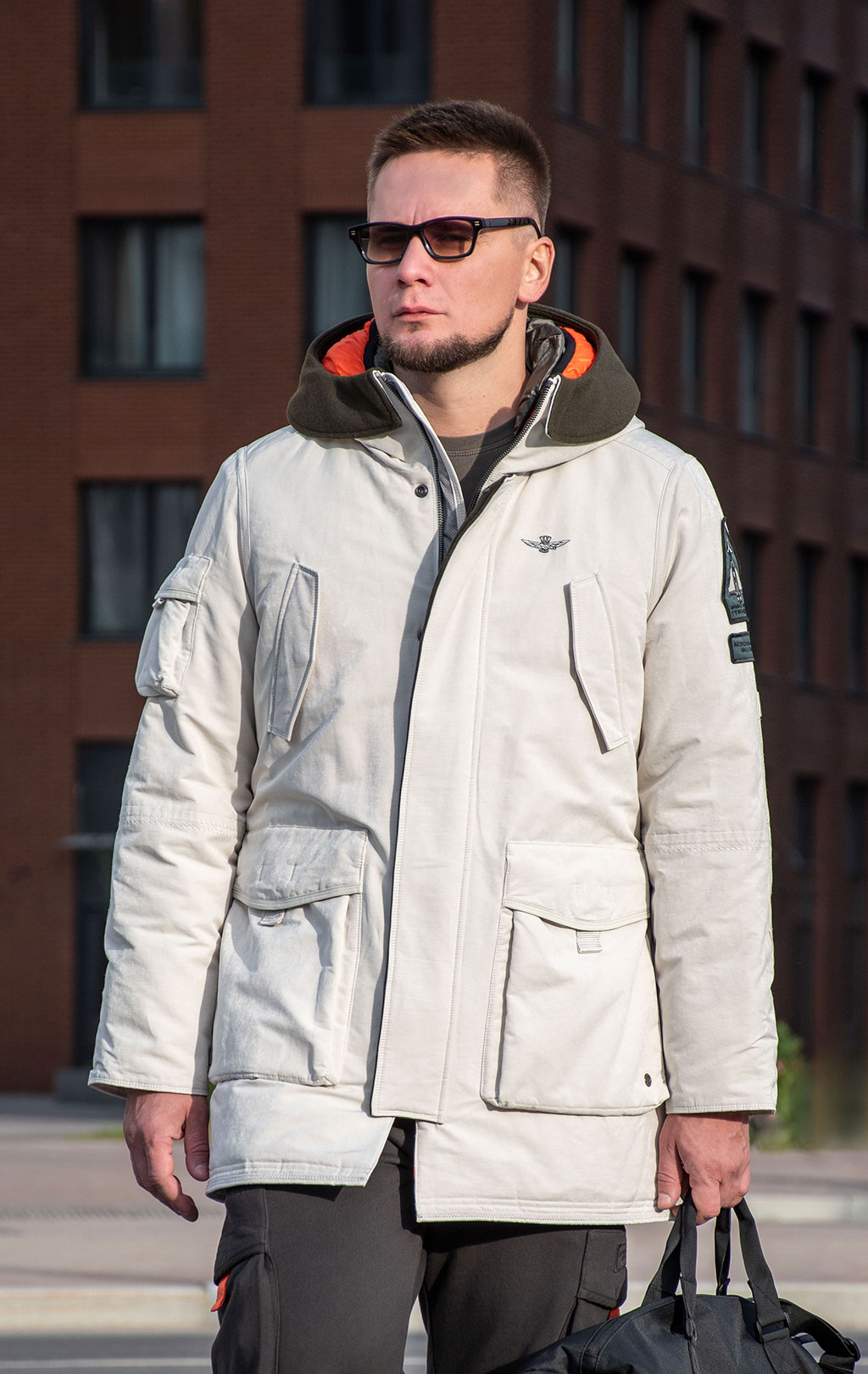 Парка AERONAUTICA MILITARE FW 24/25/CN white beige (AB 2195) 