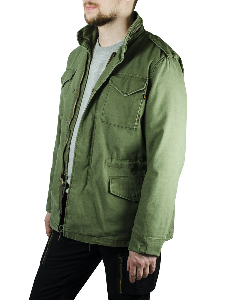 Ветровка ALPHA INDUSTRIES VINTAGE M-65 olive washed 