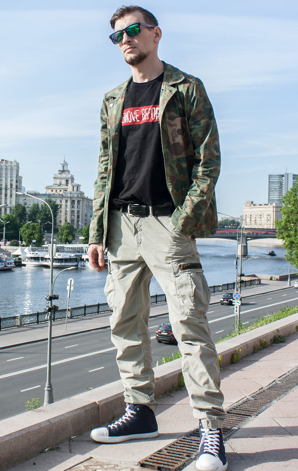 Ветровка ALPHA INDUSTRIES P-42 FIELD SHIRT brown frogskin camo 