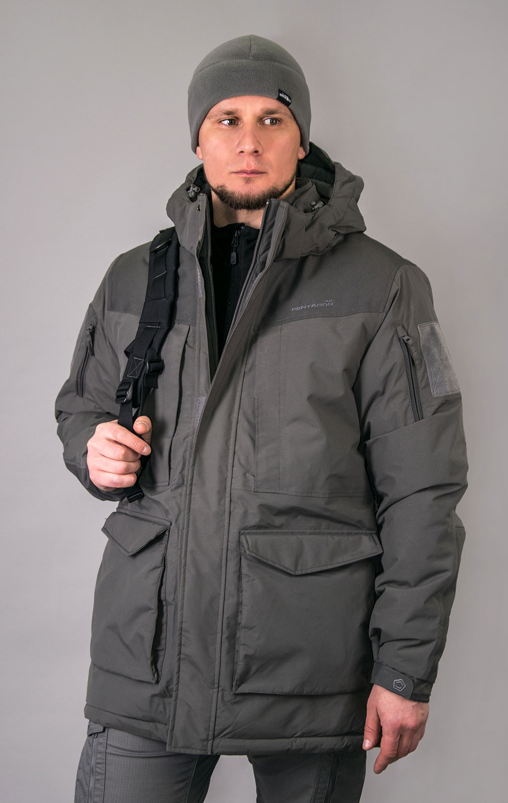 Парка тактическая Pentagon HCP V2.0 Primaloft экстремального холода grey cinder 17 01008-2.0 