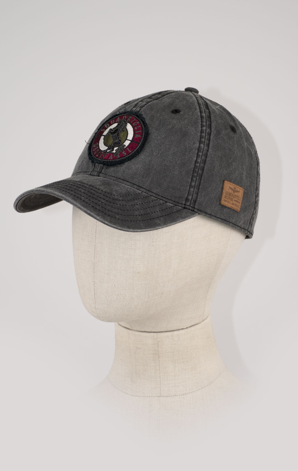 Бейсболка AERONAUTICA MILITARE SS 25 m/CN black washed (HA 1211) 