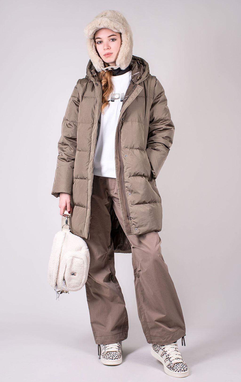 Женская куртка ALPHA INDUSTRIES SIERRA CONVERTIBLE JACKET FW 24/25 coyote brown 
