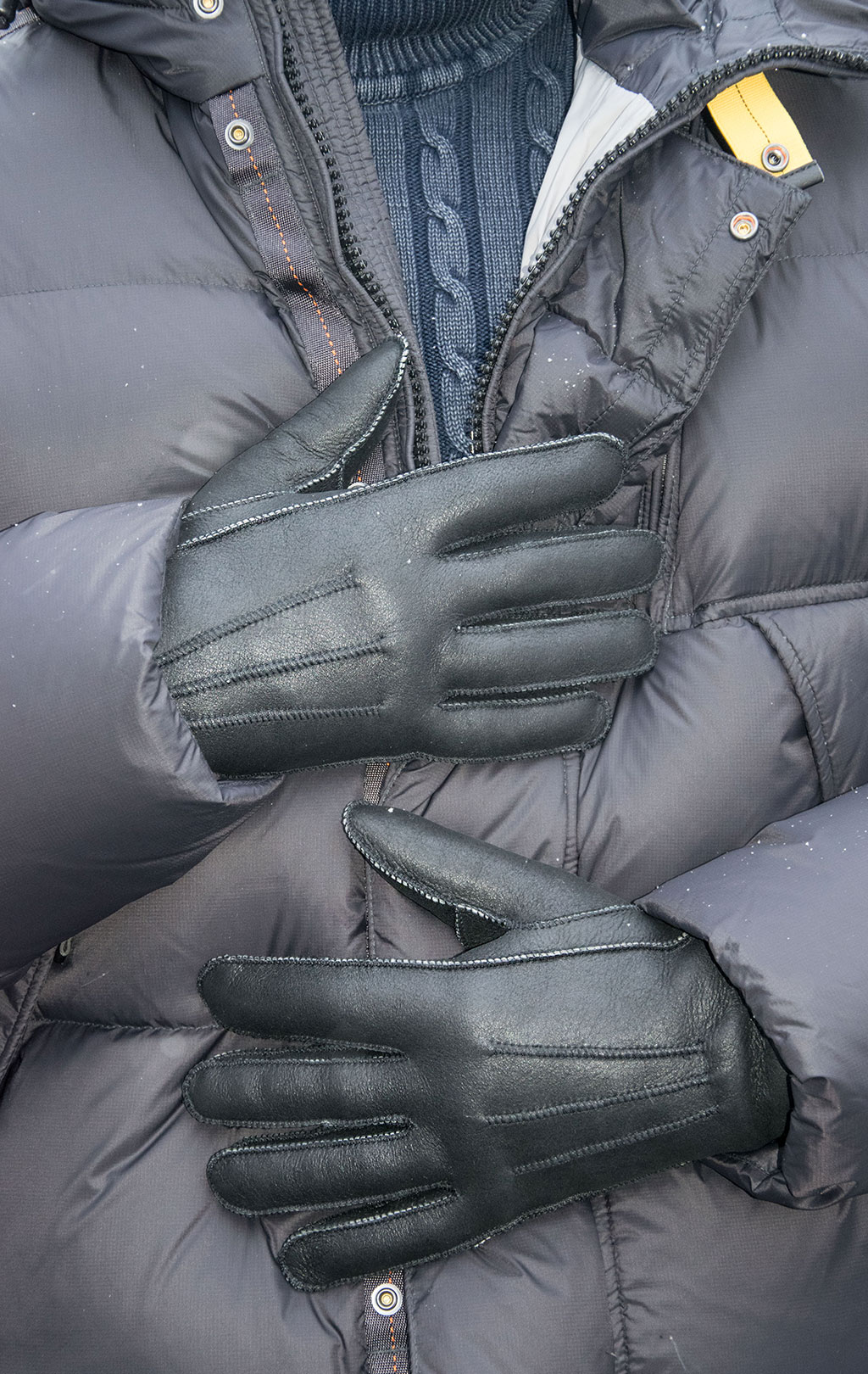 Перчатки PARAJUMPERS SHEARLING GLOVES овчина FW 22/23 black 