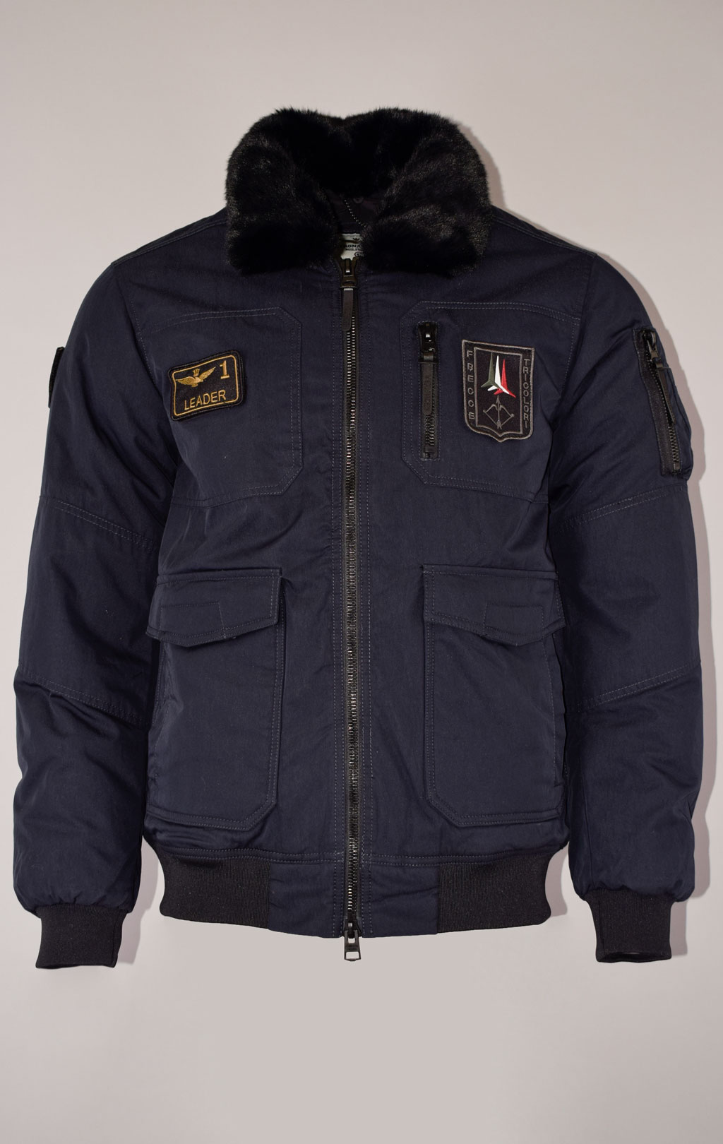 Куртка-пилот AERONAUTICA MILITARE big size FW 22/23 m/BD blue scuro (AB 2041) 