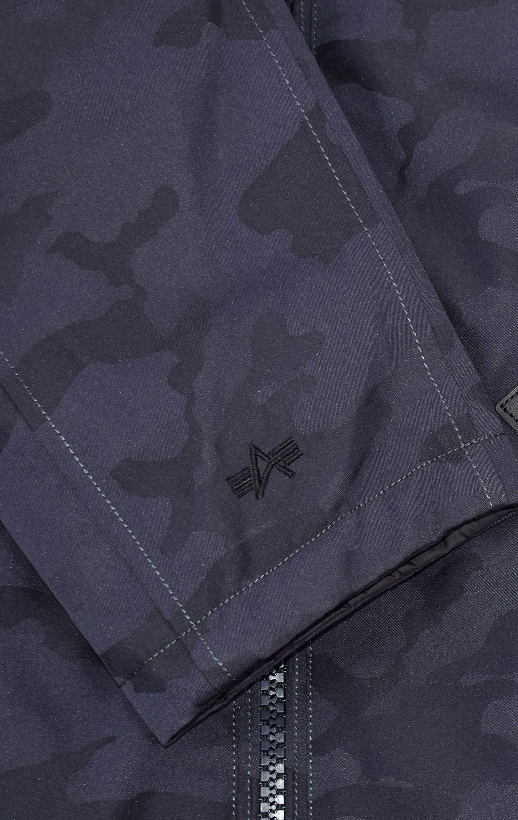 Аляска-пуховик ALPHA INDUSTRIES JACQUARD DOWN N-3B camo blue 