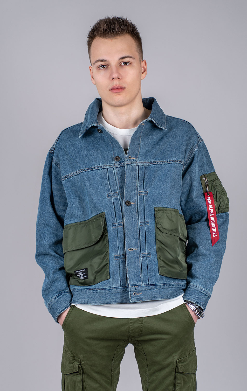 Ветровка ALPHA INDUSTRIES DENIM JACKET SS 25 m replica blue 