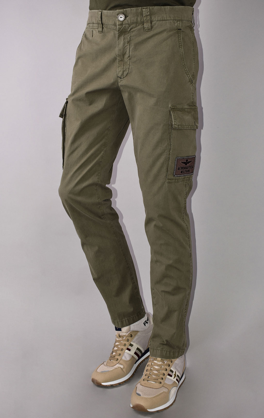 Брюки-карго AERONAUTICA MILITARE big size SS 21/AL green (PA 1437) 